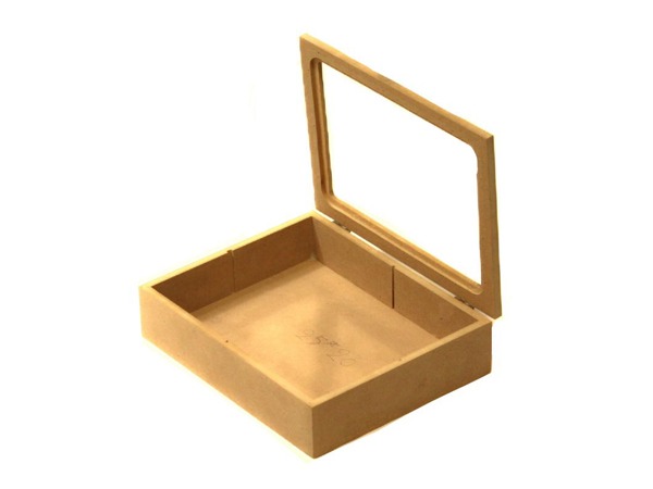 جعبه درشیشه ای باکس در شیشه ای باکس چوبی در شیشه ای باکس گل محصولات چوبی خام