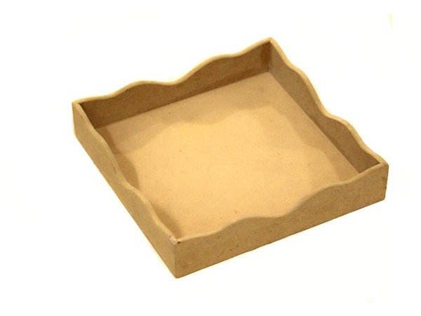 سینی مربع بدون دسته محصولات چوبی خام چوب خام